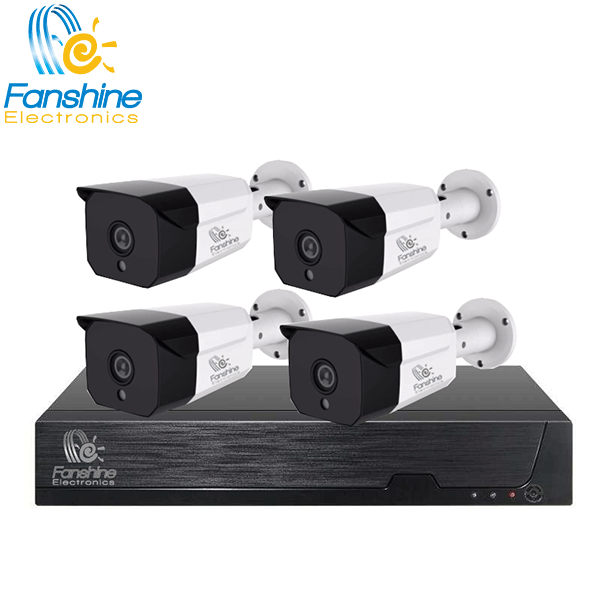 High Quality Metal 2MP 4CH AHD Camera Kit Outdoor Bullet DVR Kit 1080P 4CH CCTV Kit